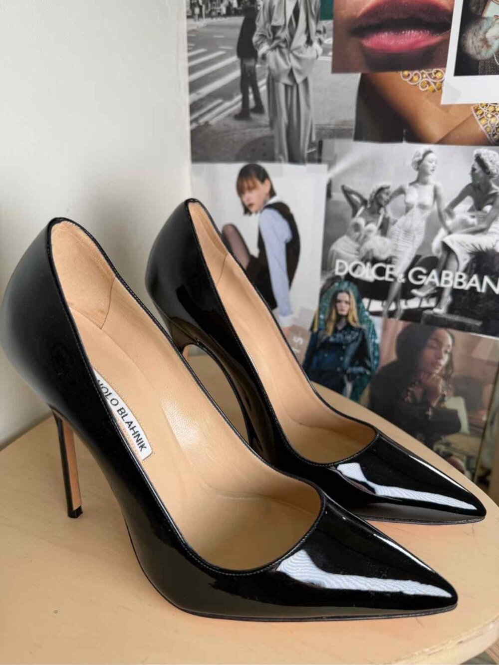 Manolo Blahnik Black Size 38.5 Shoes